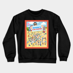 Where's D.B. Cooper - Funny Kids Book Classic Black Crewneck Sweatshirt